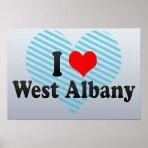 I Love West Albany, United States Poster