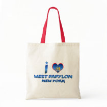 I love West Babylon, New York Canvas Bag