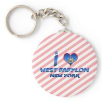 I love West Babylon, New York Key Chains