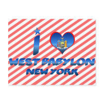 I love West Babylon, New York Post Cards