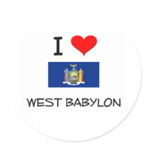 I Love West Babylon New York Sticker
