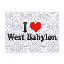 I Love West Babylon, United States Post Card