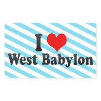 I Love West Babylon, United States Rectangle Sticker