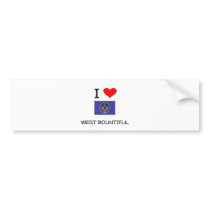 I Love West Bountiful Utah Bumper Sticker
