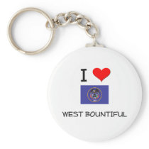 I Love West Bountiful Utah Keychains