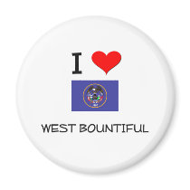 I Love West Bountiful Utah Refrigerator Magnets