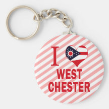 I love West Chester, Ohio Keychains