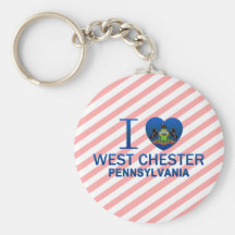 I Love West Chester, PA Keychains