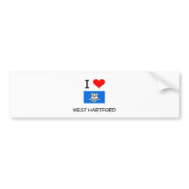 I Love West Hartford Connecticut bumper stickers