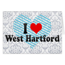 I Love West Hartford, United States Cards