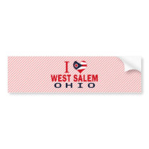 I love West Salem, Ohio Bumper Stickers
