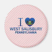 I Love West Salisbury, PA Fridge Magnet