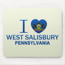 I Love West Salisbury, PA Mouse Pad