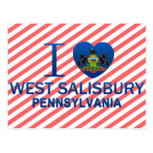 I Love West Salisbury, PA Post Cards