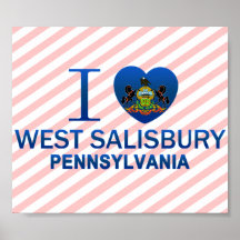 I Love West Salisbury, PA Posters