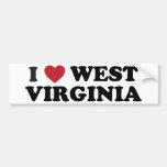 I Love West Virginia bumper stickers