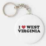 I Love West Virginia keychains