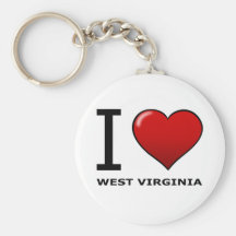 I LOVE WEST VIRGINIA KEY CHAIN