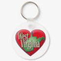 I love West Virginia keychains