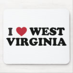 I Love West Virginia mousepads