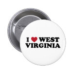 I Love West Virginia buttons