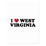 I Love West Virginia postcards