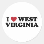 I Love West Virginia stickers
