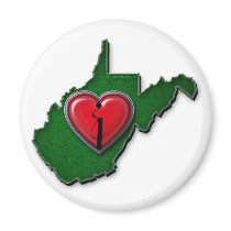 I love West Virginia Too magnets