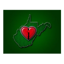 I Love  West Virginia Too Postcards