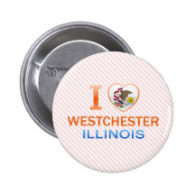 I Love Westchester, IL Pinback Button