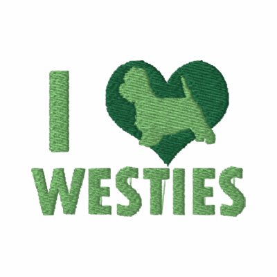 I Love Westies Green Ladies I Love Westies Green Ladies
