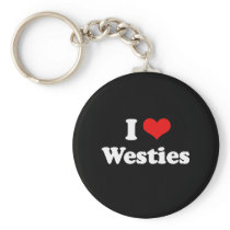 I Love Westies Key Chains
