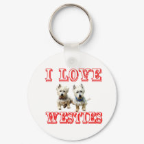 I Love Westies Keychain. by interstellaryeller I Love Westies Keychain.