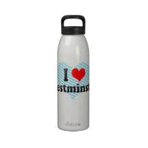 I Love Westminster, United States Drinking Bottle