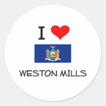 I Love Weston Mills New York Sticker
