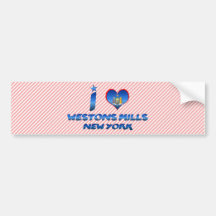 I love Westons Mills, New York Bumper Stickers