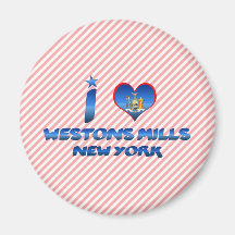 I love Westons Mills, New York Magnet