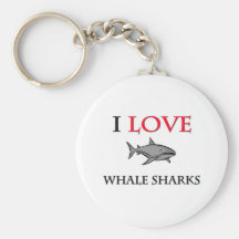 I Love Whale Sharks Keychains