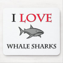 I Love Whale Sharks Mouse Mats