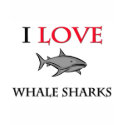 I Love Whale Sharks t-shirts