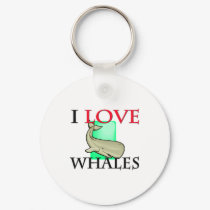 I Love Whales keychains