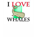 I Love Whales t-shirts