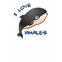 I LOVE WHALES t-shirts by dgpaulart I LOVE WHALES t-shirts