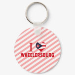 I love Wheelersburg, Ohio Key Chains