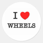 I Love Wheels Stickers
