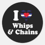 I Love Whips and Chains - Stickers