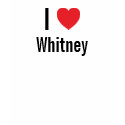 I love Whitney t-shirts by funnycustomtshirts I love Whitney t-shirts