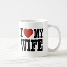 I LOVE WIFE COFFEE MUG