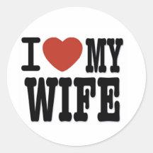 I LOVE WIFE STICKER