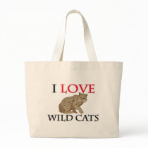I Love Wild Cats bags